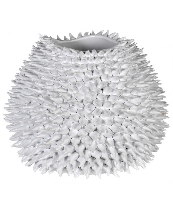 Balta keramikinė vaza "White Urchin"